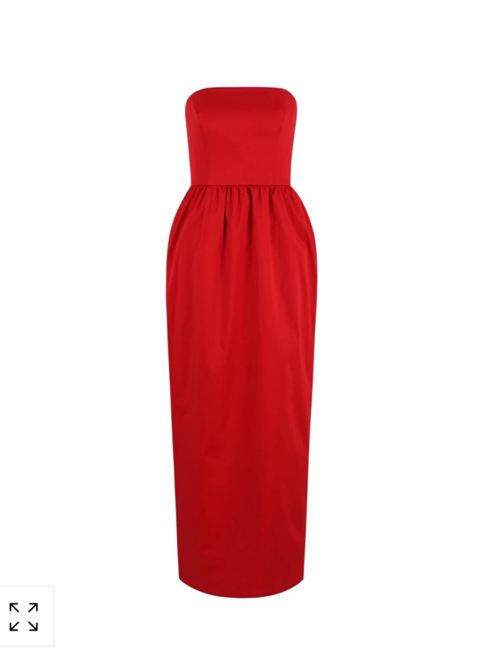 Genoa Strapless Maxi Dress in Red